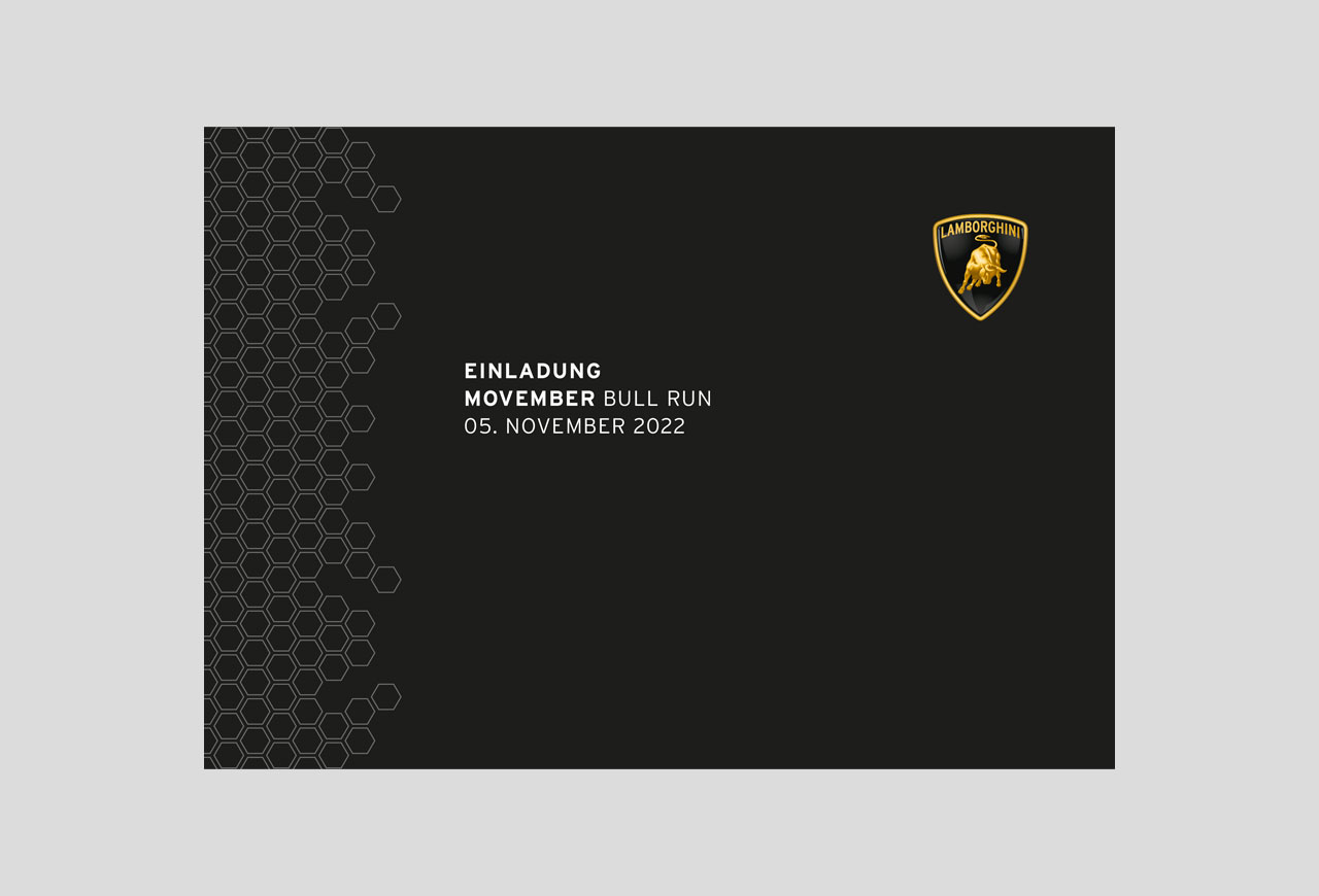 Lamborghini Movember Flyer