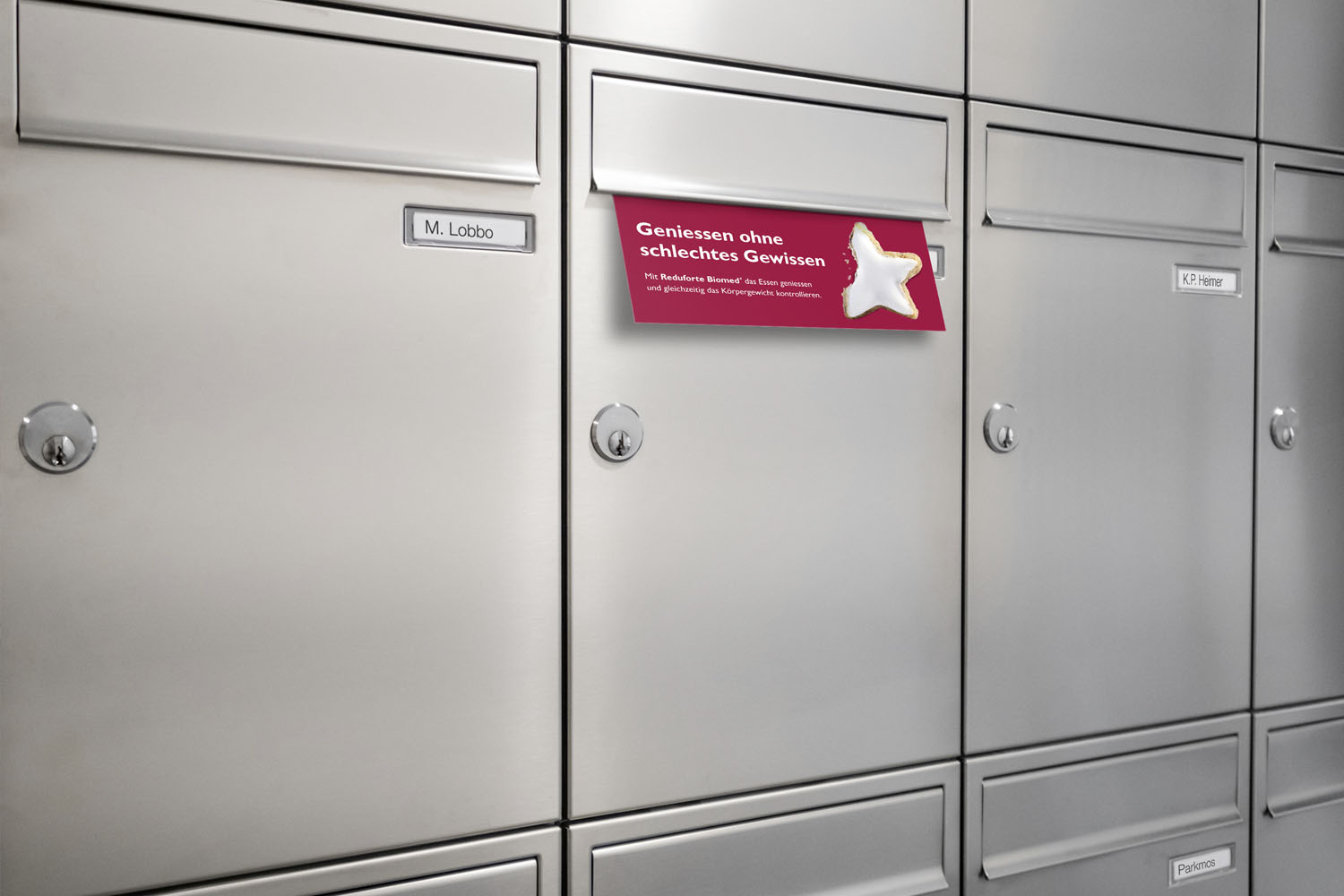 Mailingversand Biomed Reduforte, Geniessen ohne schlechtes Gewissen