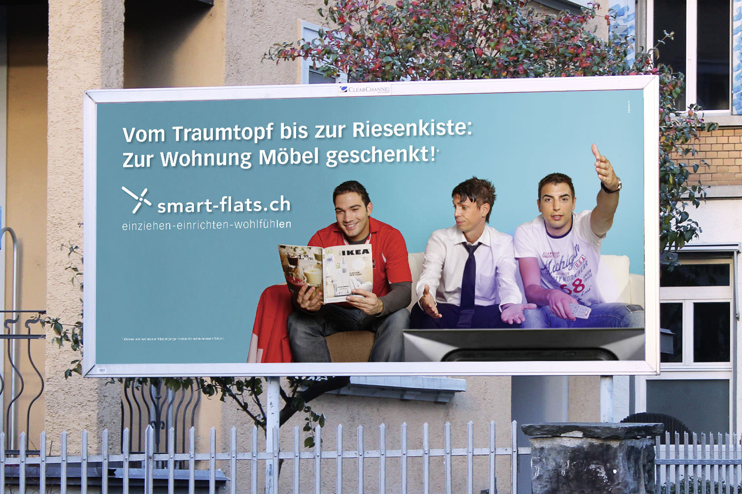 F12 Plakatkampagne, Credit Suisse Real Estate Management, Smartflats