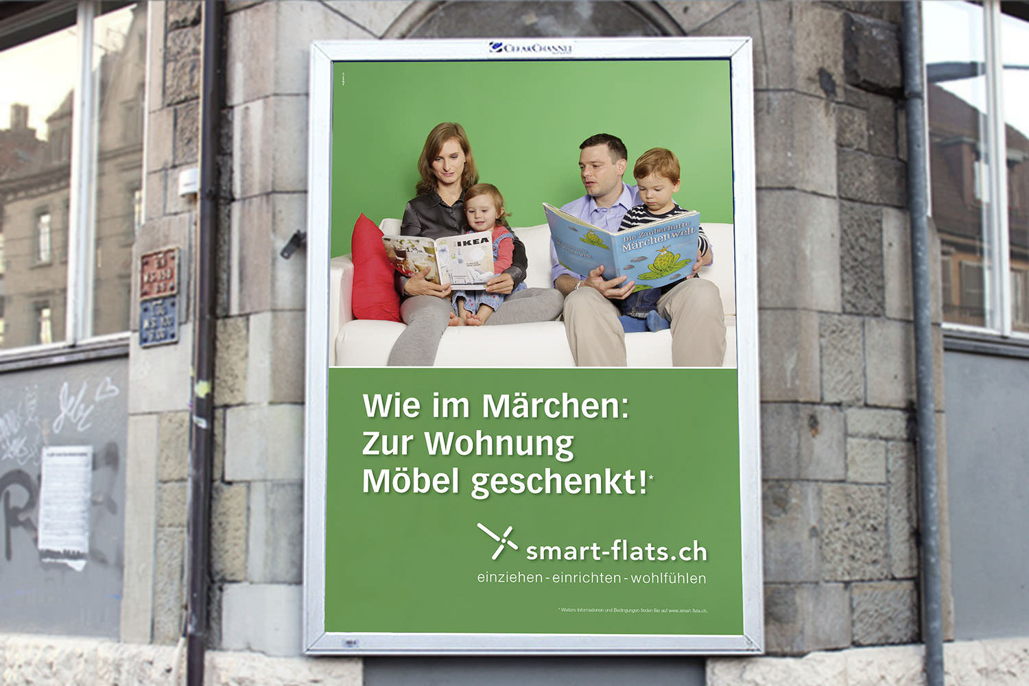 F4 Plakatkampagne, Smartflats Immobilienvermarktung Webermühle
