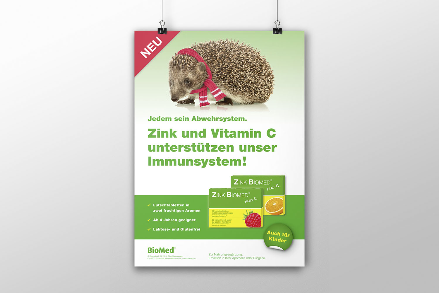 Gesamtkommunikation, Packungsdesign, diverse Werbemittel