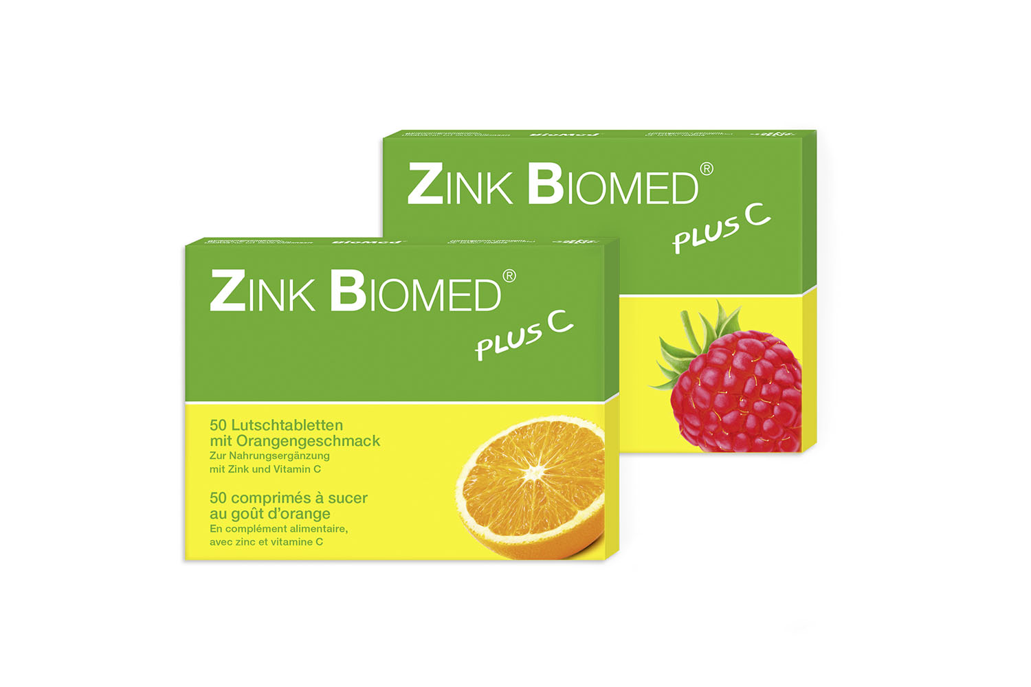 Zink Biomed plus C Bröschüren und Flyer